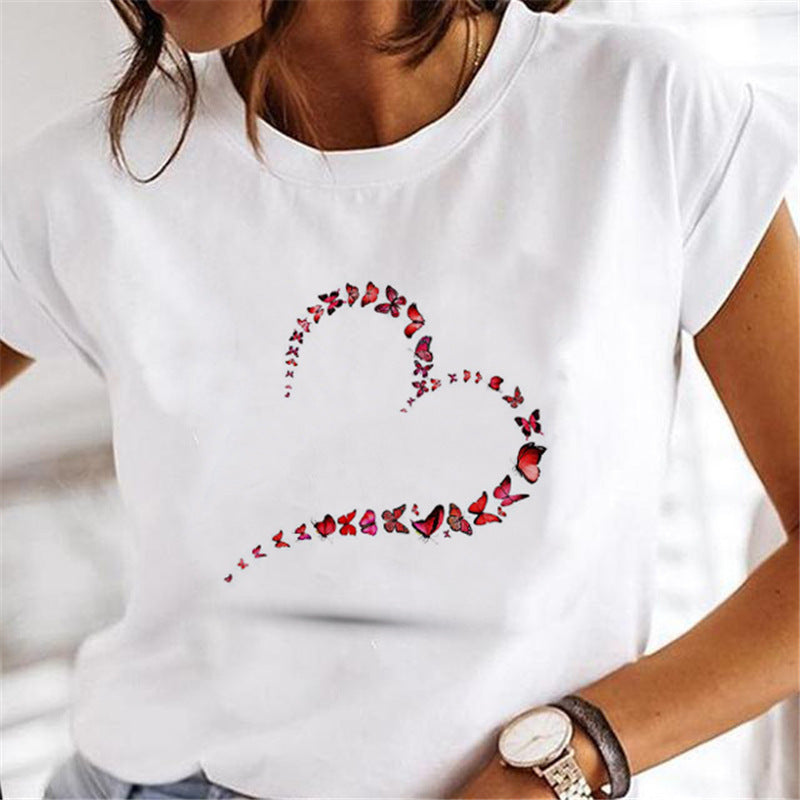 Women Dandelion T-Shirts Fashion Clothing Cartoon Clothes