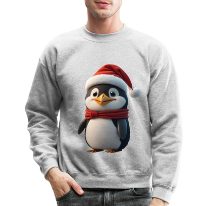 Unisex Crewneck Sweatshirt | Penguim | Chritmas | Holiday - heather gray