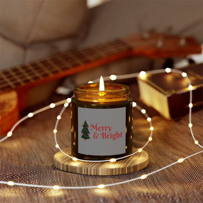 🕯️ Scented Christmas Candles | Coconut Apricot Wax (4oz, 9oz) 🌲