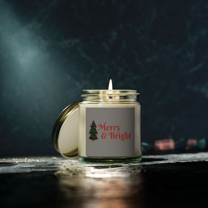 🕯️ Scented Christmas Candles | Coconut Apricot Wax (4oz, 9oz) 🌲