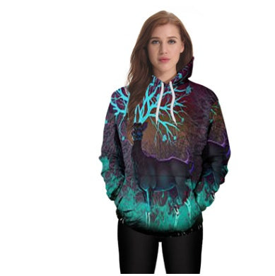 Psychedelic Deer 3D Hoodie Sweatshirts