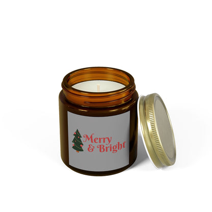 🕯️ Scented Christmas Candles | Coconut Apricot Wax (4oz, 9oz) 🌲