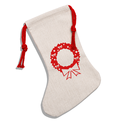 Natural Holiday Stocking– Timeless Charm for the Festive Season - natural