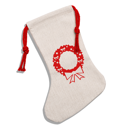 Natural Holiday Stocking– Timeless Charm for the Festive Season - natural