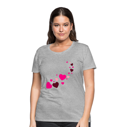 Magic Hearts | Women’s Premium T-Shirt - heather gray