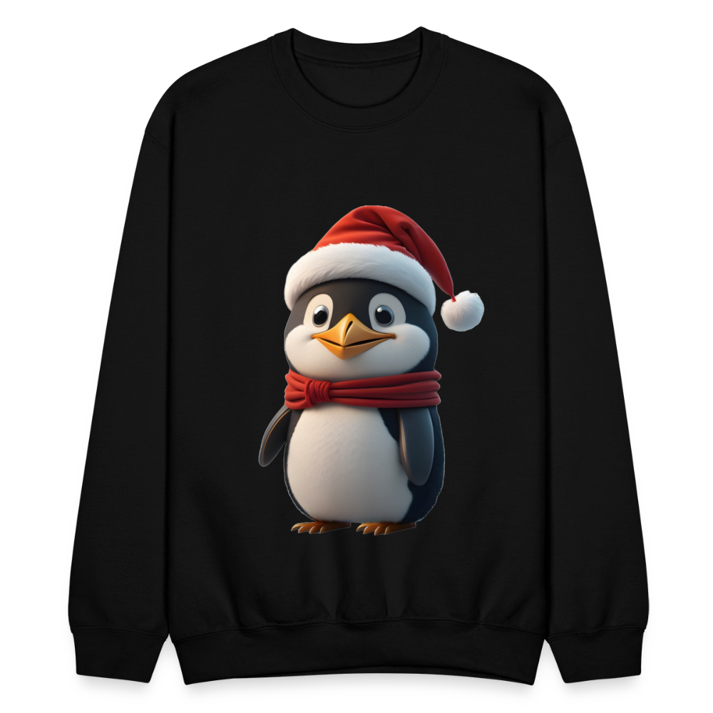 Unisex Crewneck Sweatshirt | Penguim | Chritmas | Holiday - black