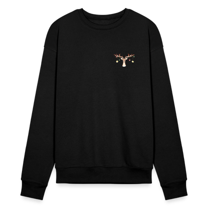 Reindeer with Decorative Hanging Ornaments | Bella + Canvas Unisex Sweatshirt - black