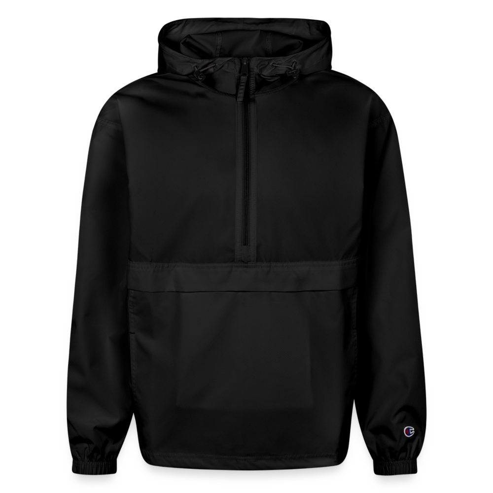 Champion Packable Jacket– Lightweight, Durable & Ready for Any Adventure - black