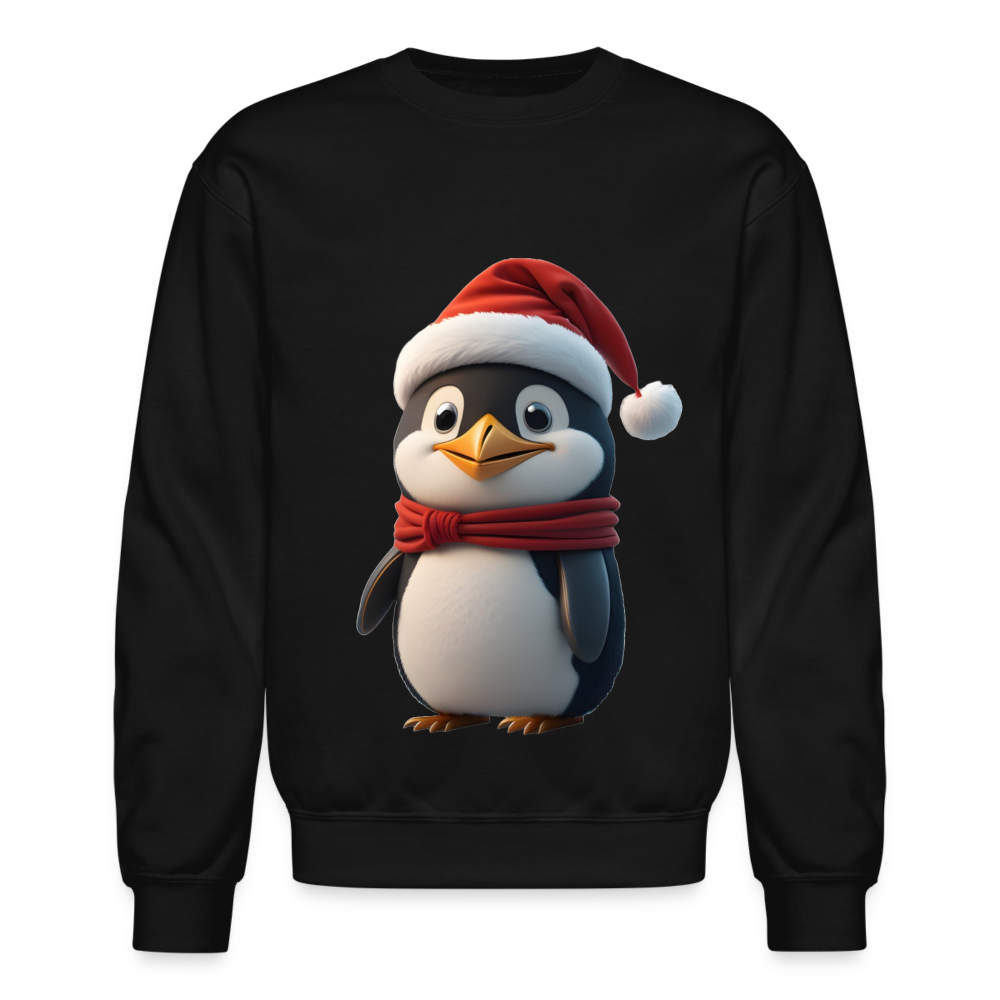 Unisex Crewneck Sweatshirt | Penguim | Chritmas | Holiday - black