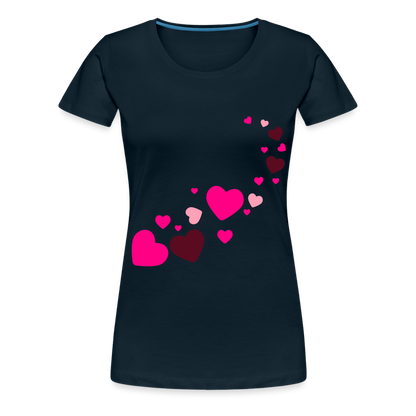 Magic Hearts | Women’s Premium T-Shirt - deep navy