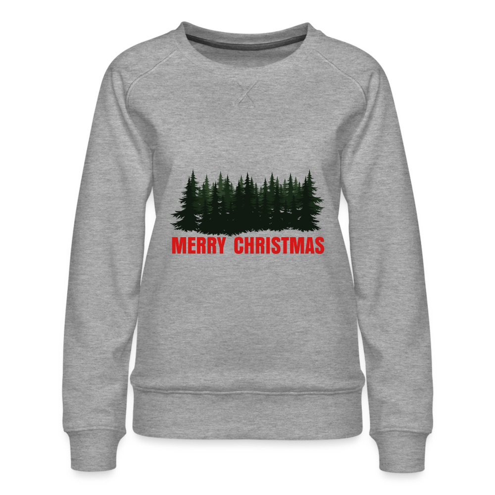 Merry Christmas Women’s Premium Sweatshirt - heather grey