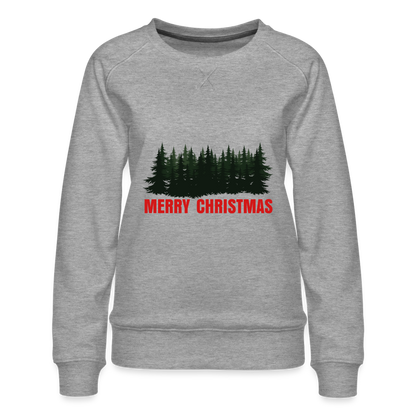 Merry Christmas Women’s Premium Sweatshirt - heather grey