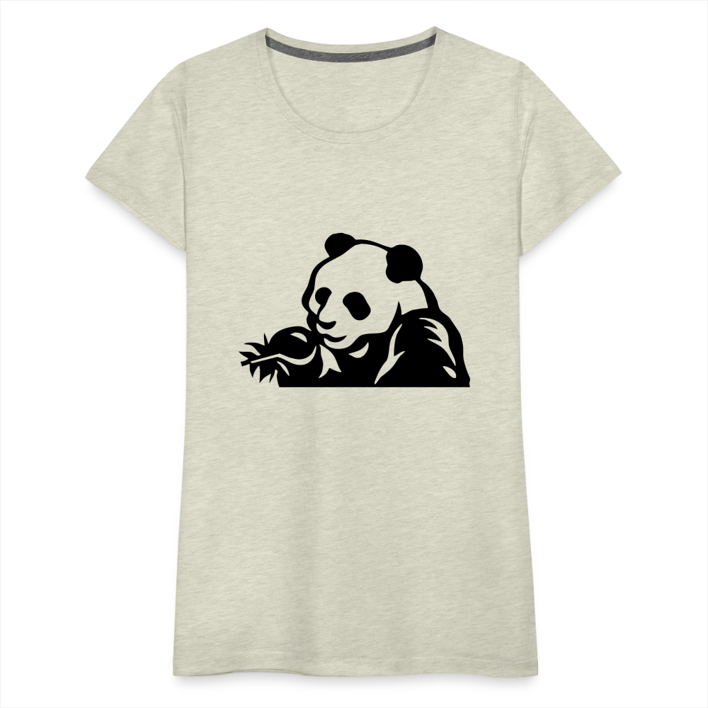 Panda Design T-Shirts for Women | Women’s Premium T-Shirt - heather oatmeal