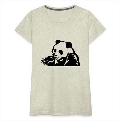 Panda Design T-Shirts for Women | Women’s Premium T-Shirt - heather oatmeal