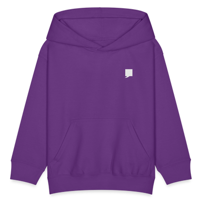 Kids' Hoodie-  "King No. 1" Back Print - purple