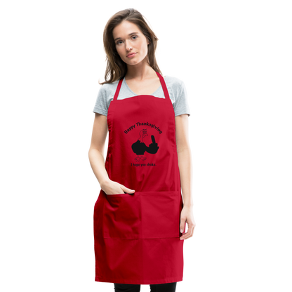 Happy Thanksgiving Apron | Adjustable Apron - red