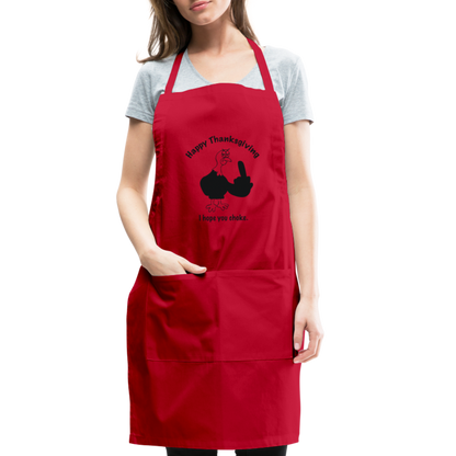 Happy Thanksgiving Apron | Adjustable Apron - red