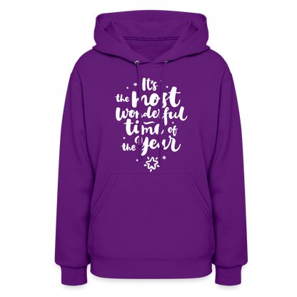 Christmas Hoodies for Her | It's the most wonderful time of the Year |Women's Hoodie - purple