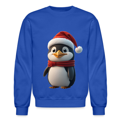 Unisex Crewneck Sweatshirt | Penguim | Chritmas | Holiday - royal blue