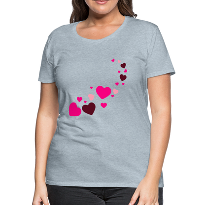 Magic Hearts | Women’s Premium T-Shirt - heather ice blue