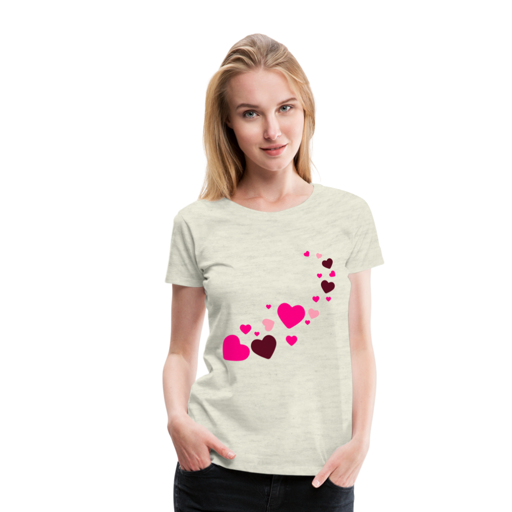 Magic Hearts | Women’s Premium T-Shirt - heather oatmeal