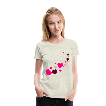 Magic Hearts | Women’s Premium T-Shirt - heather oatmeal