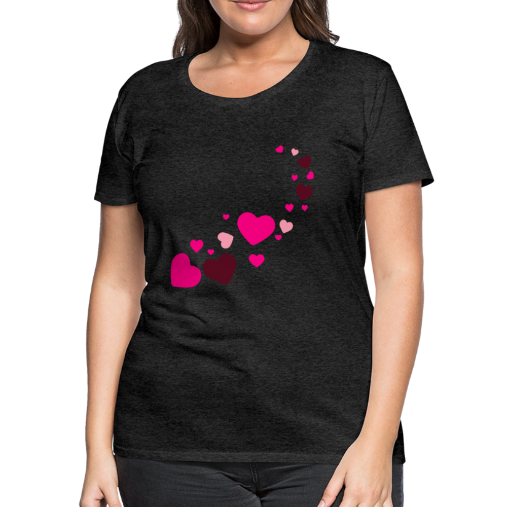 Magic Hearts | Women’s Premium T-Shirt - charcoal grey