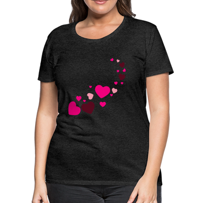 Magic Hearts | Women’s Premium T-Shirt - charcoal grey