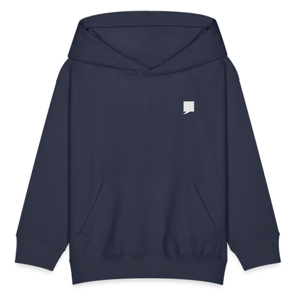 Kids' Hoodie-  "King No. 1" Back Print - navy