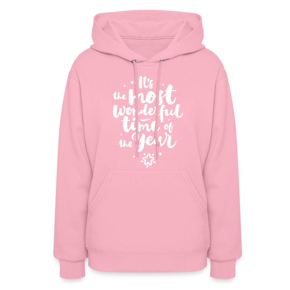 Christmas Hoodies for Her | It's the most wonderful time of the Year |Women's Hoodie - classic pink