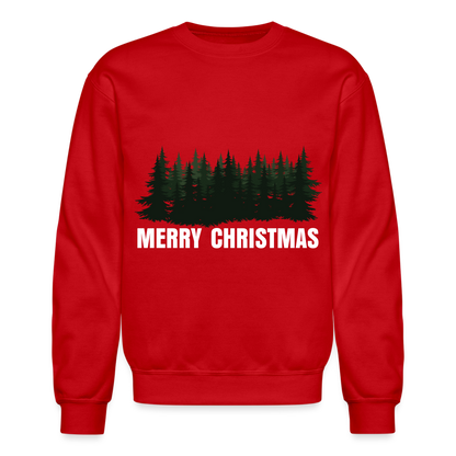 Merry Christmas Sweatshirt for Women | Merry Christmas Sweatshirt for Men | Crewneck Sweatshirt - red