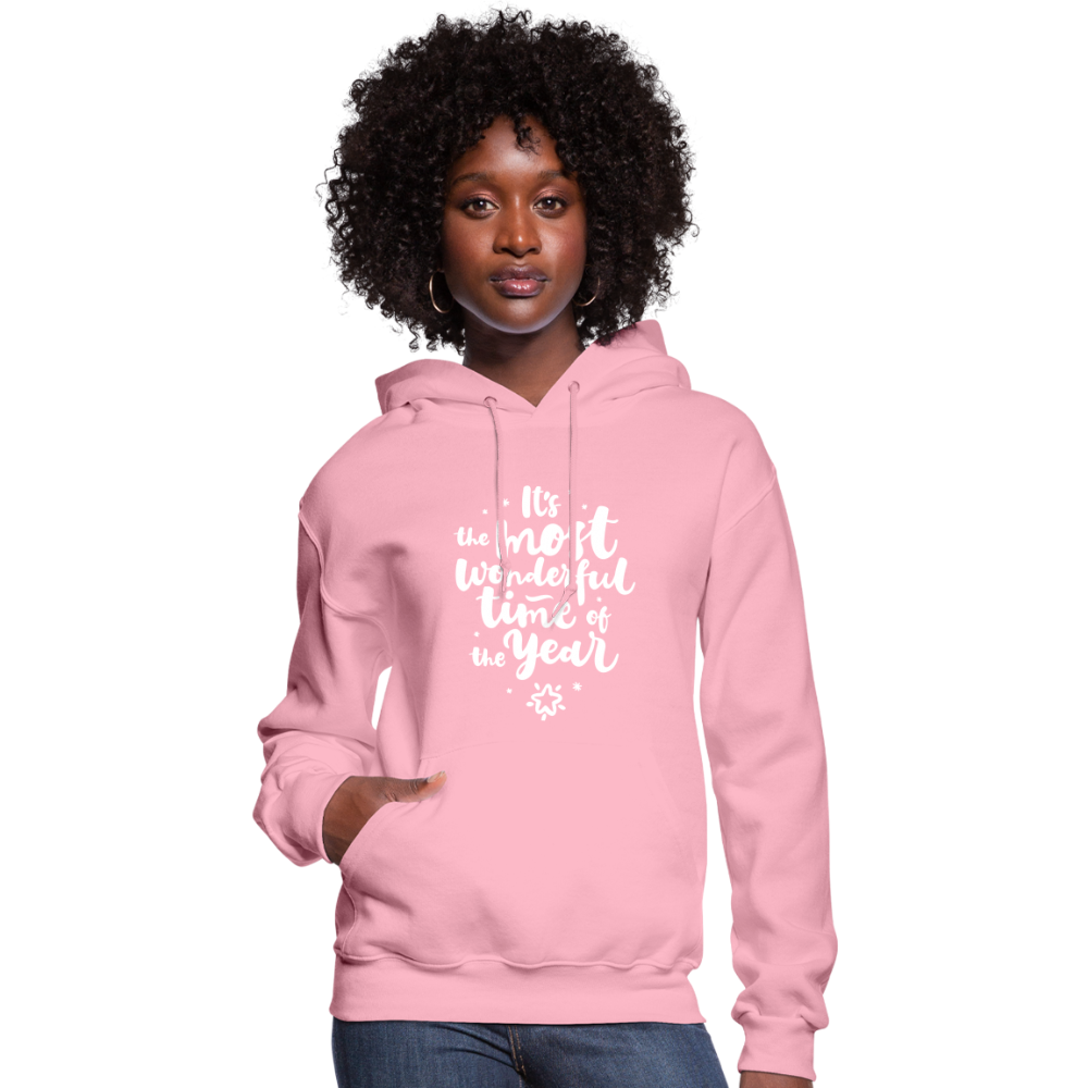 Christmas Hoodies for Her | It's the most wonderful time of the Year |Women's Hoodie - classic pink