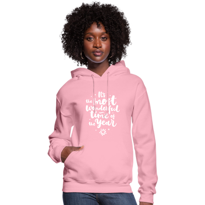 Christmas Hoodies for Her | It's the most wonderful time of the Year |Women's Hoodie - classic pink