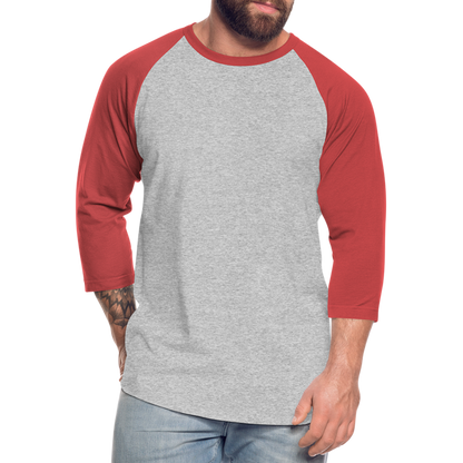 Baseball T-Shirt– Timeless Style & Comfort - heather gray/red