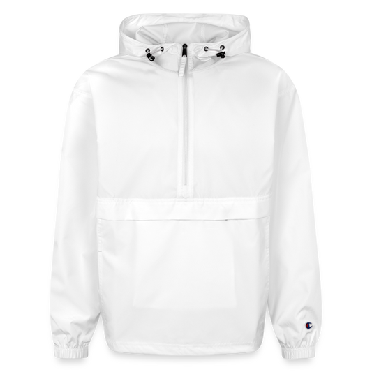 Champion Packable Jacket– Lightweight, Durable & Ready for Any Adventure - white