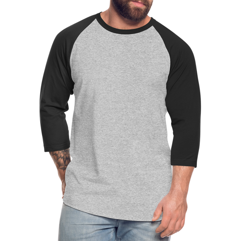 Baseball T-Shirt– Timeless Style & Comfort - heather gray/black