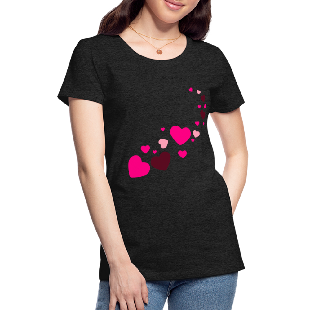 Magic Hearts | Women’s Premium T-Shirt - charcoal grey