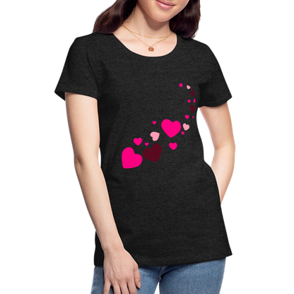 Magic Hearts | Women’s Premium T-Shirt - charcoal grey