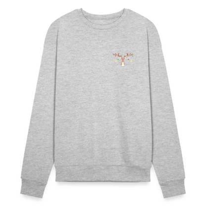 Reindeer with Decorative Hanging Ornaments | Bella + Canvas Unisex Sweatshirt - heather gray