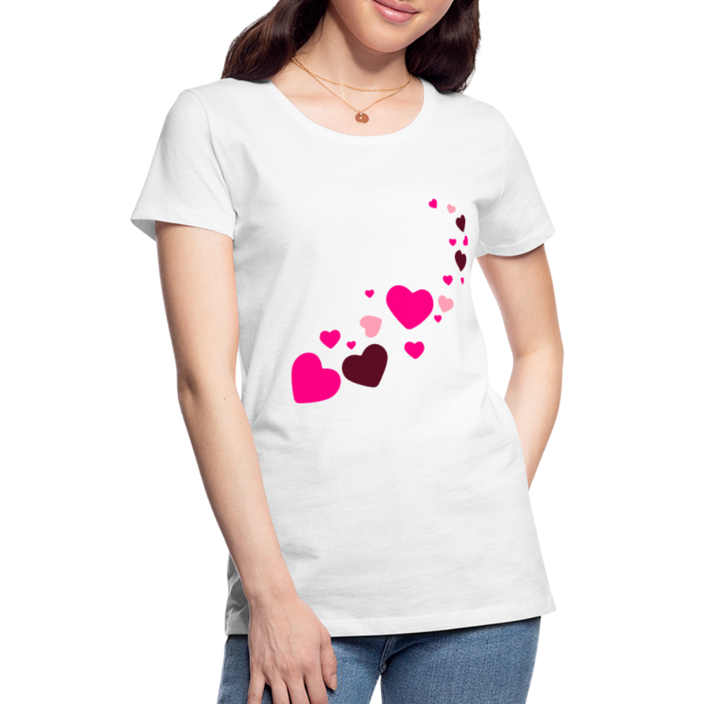 Magic Hearts | Women’s Premium T-Shirt - white