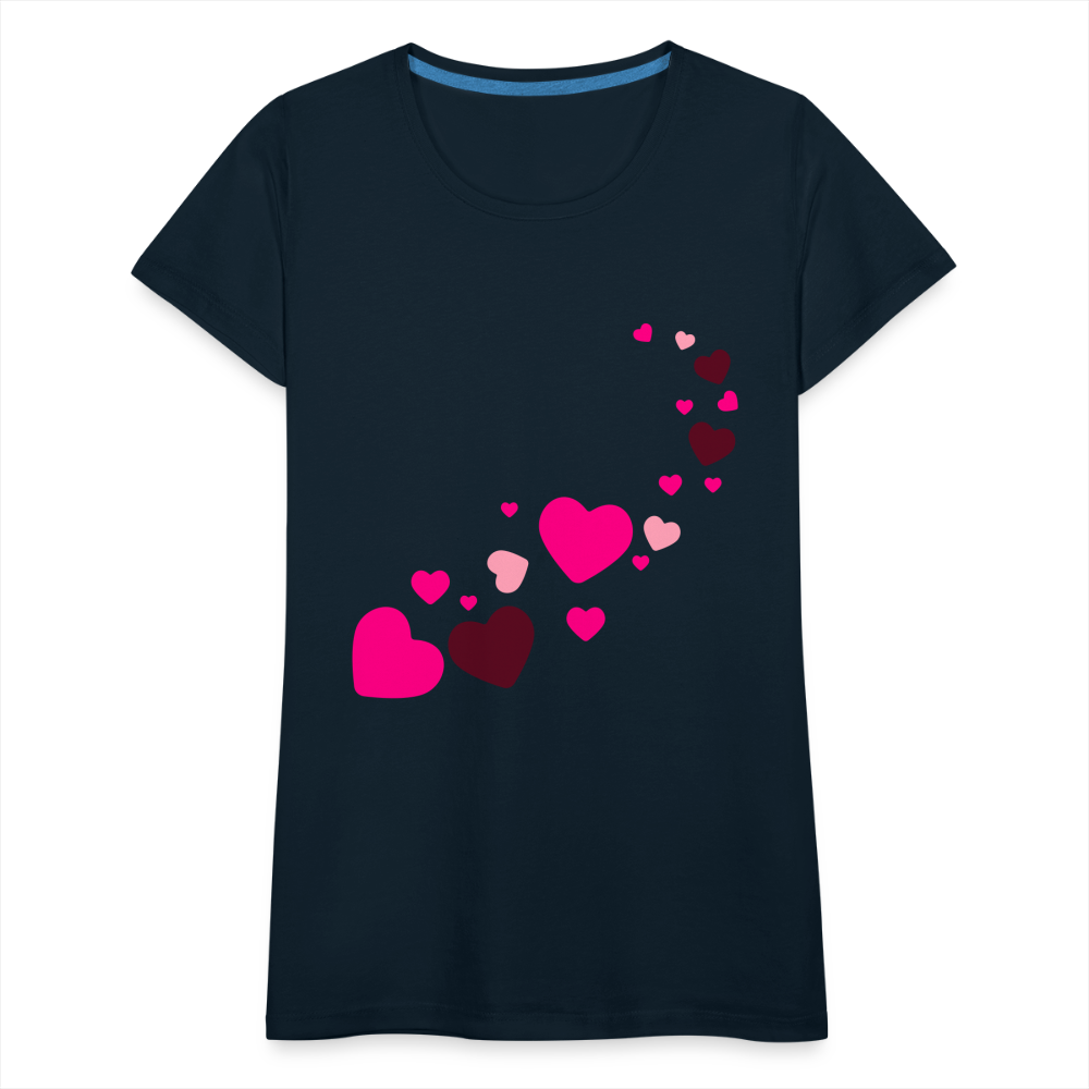 Magic Hearts | Women’s Premium T-Shirt - deep navy