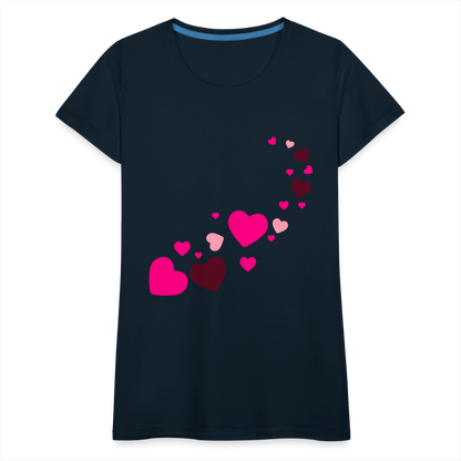 Magic Hearts | Women’s Premium T-Shirt - deep navy