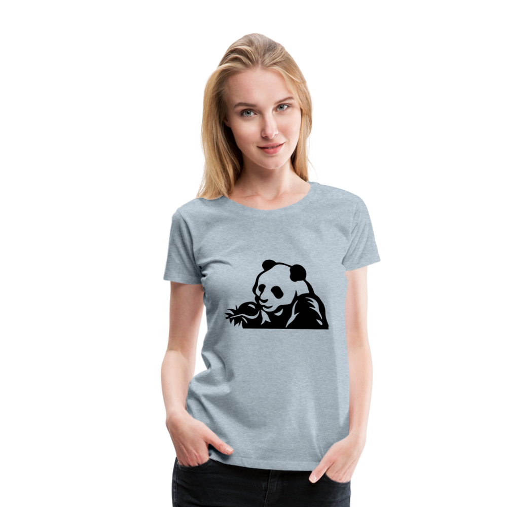 Panda Design T-Shirts for Women | Women’s Premium T-Shirt - heather ice blue