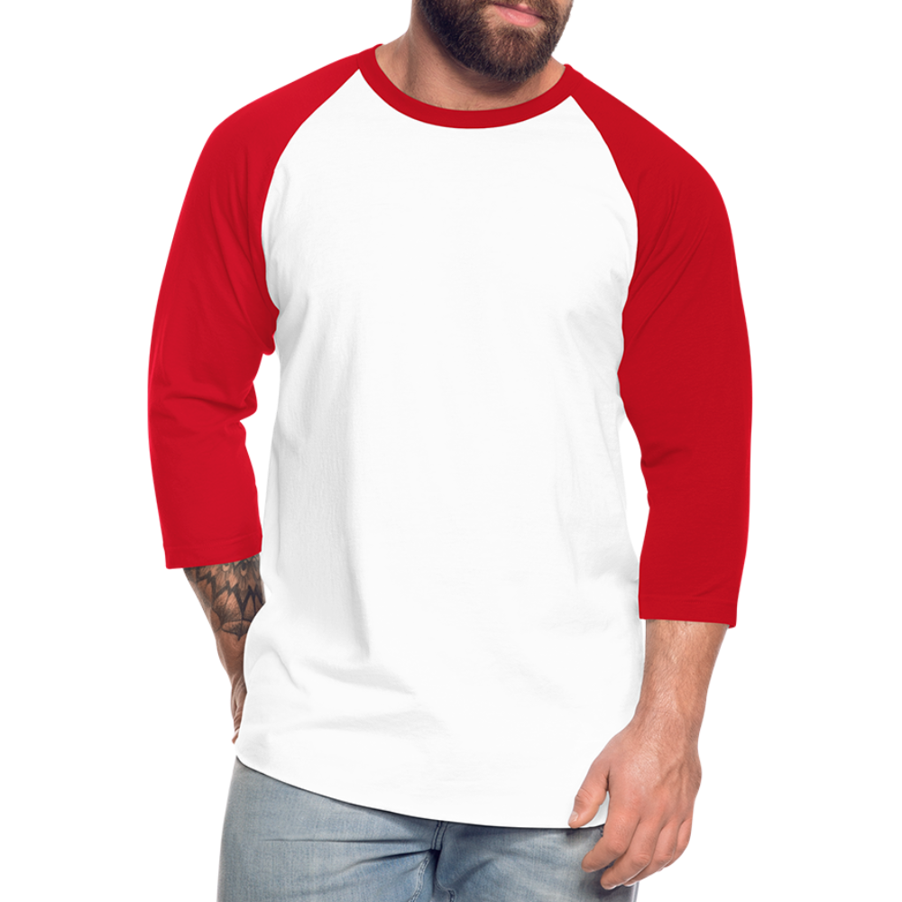 Baseball T-Shirt– Timeless Style & Comfort - white/red