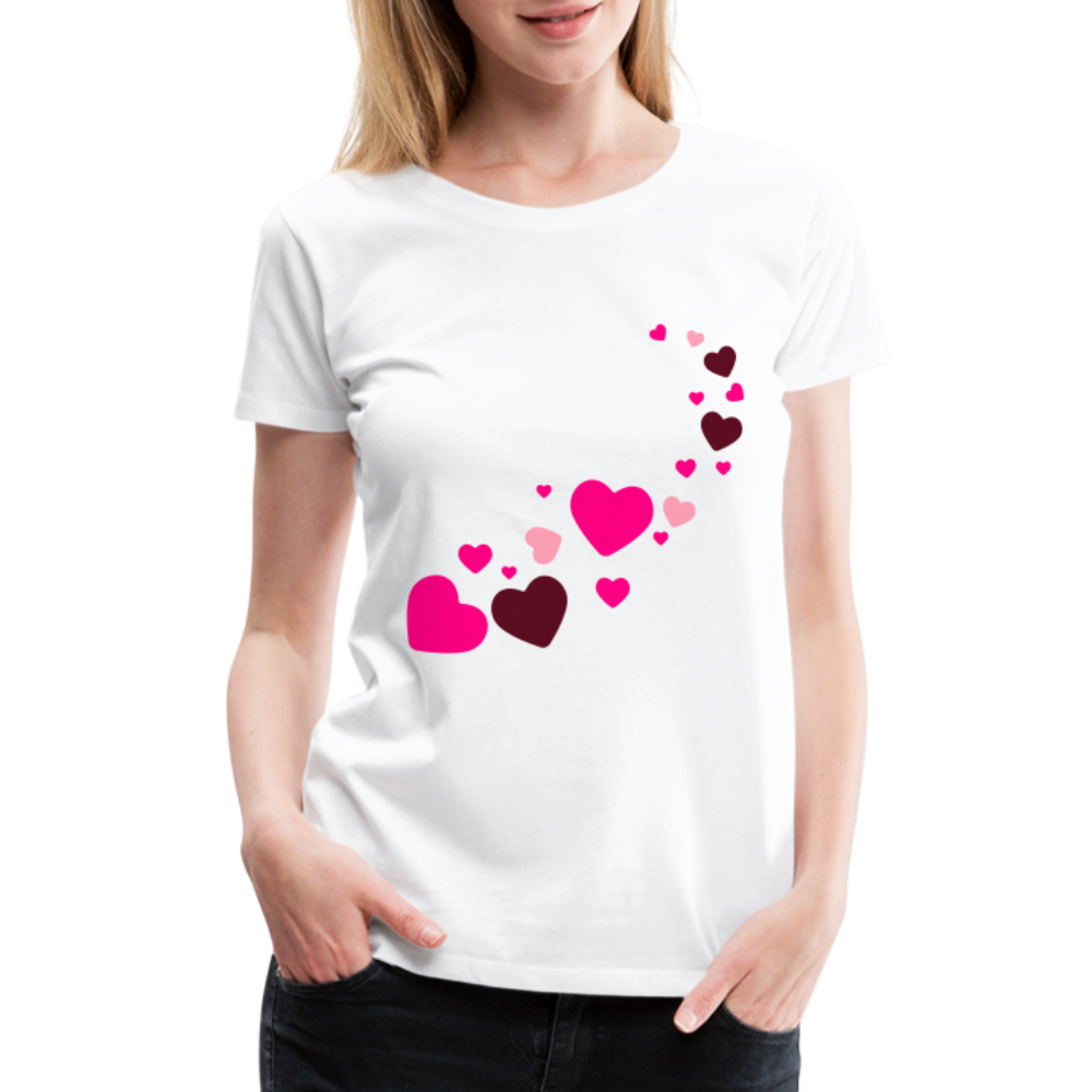 Magic Hearts | Women’s Premium T-Shirt - white