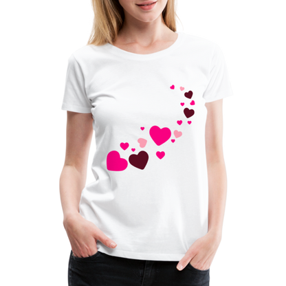 Magic Hearts | Women’s Premium T-Shirt - white