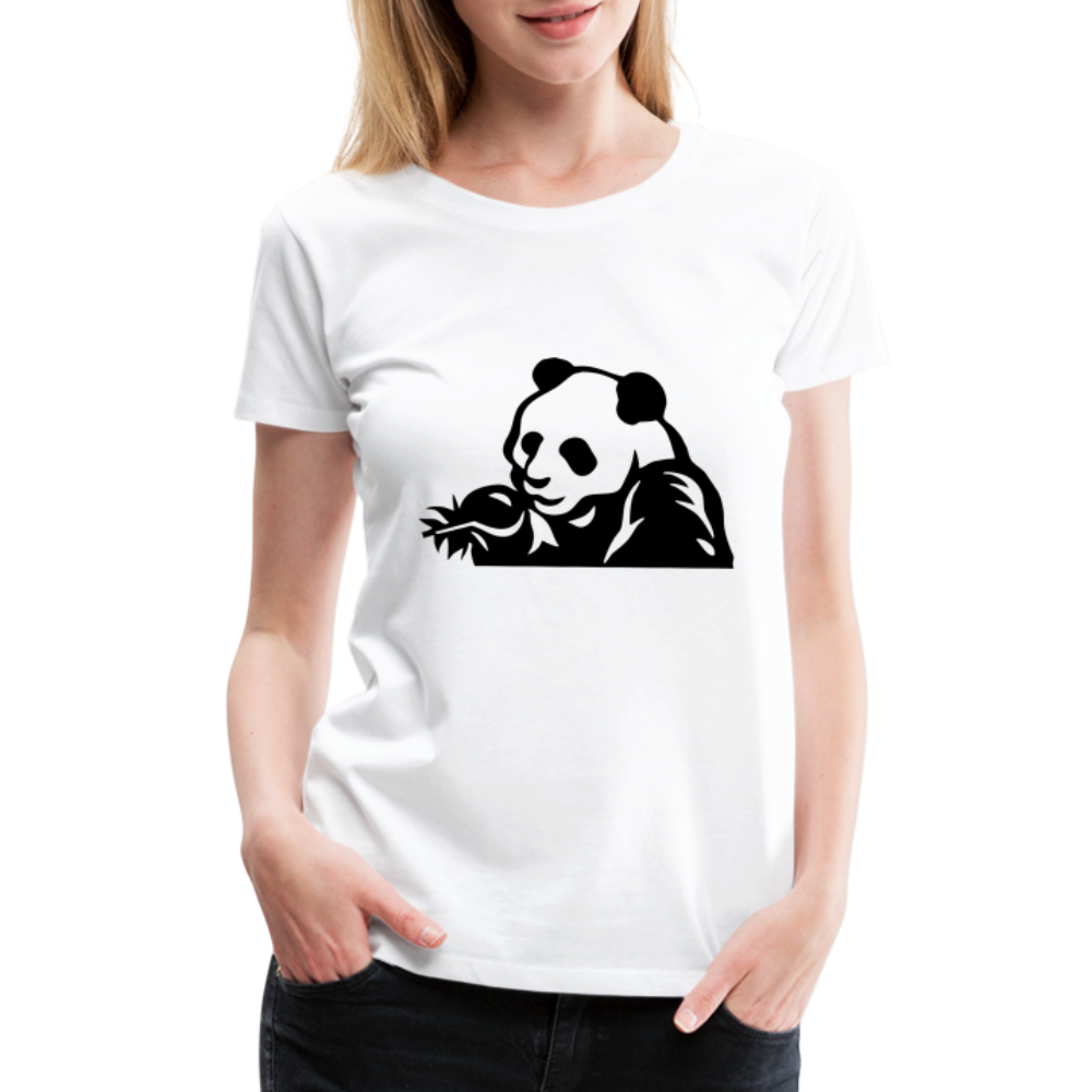 Panda Design T-Shirts for Women | Women’s Premium T-Shirt - white