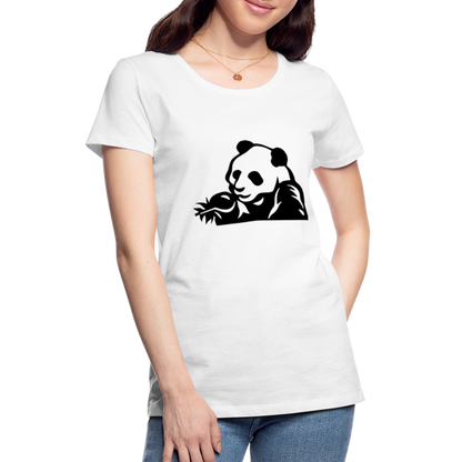 Panda Design T-Shirts for Women | Women’s Premium T-Shirt - white