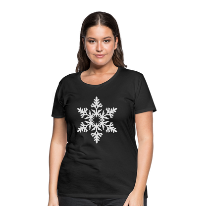 Snowflake Design T-Shirt For Women | Women’s Premium T-Shirt - black