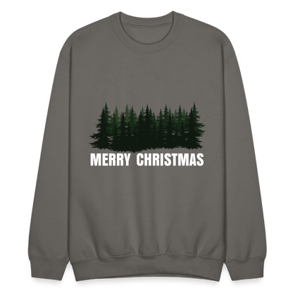 Merry Christmas Sweatshirt for Women | Merry Christmas Sweatshirt for Men | Crewneck Sweatshirt - asphalt gray